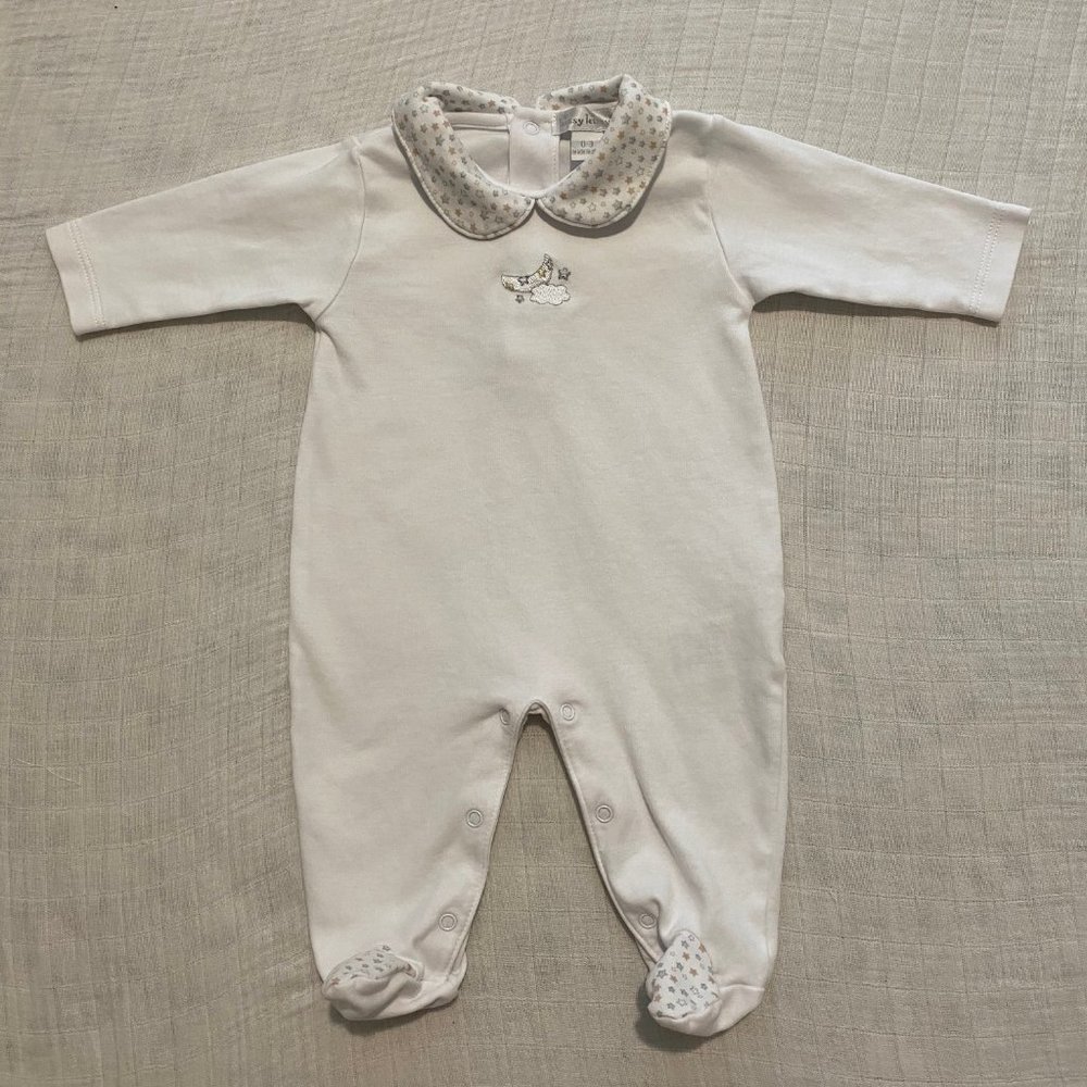 SOLD Kissy Kissy Moon & Stars Footie Set 0-3M - Picture 2 of 7